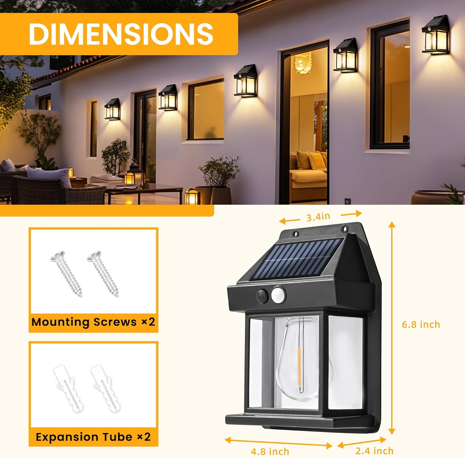 Solar Light Outdoor Wall Light