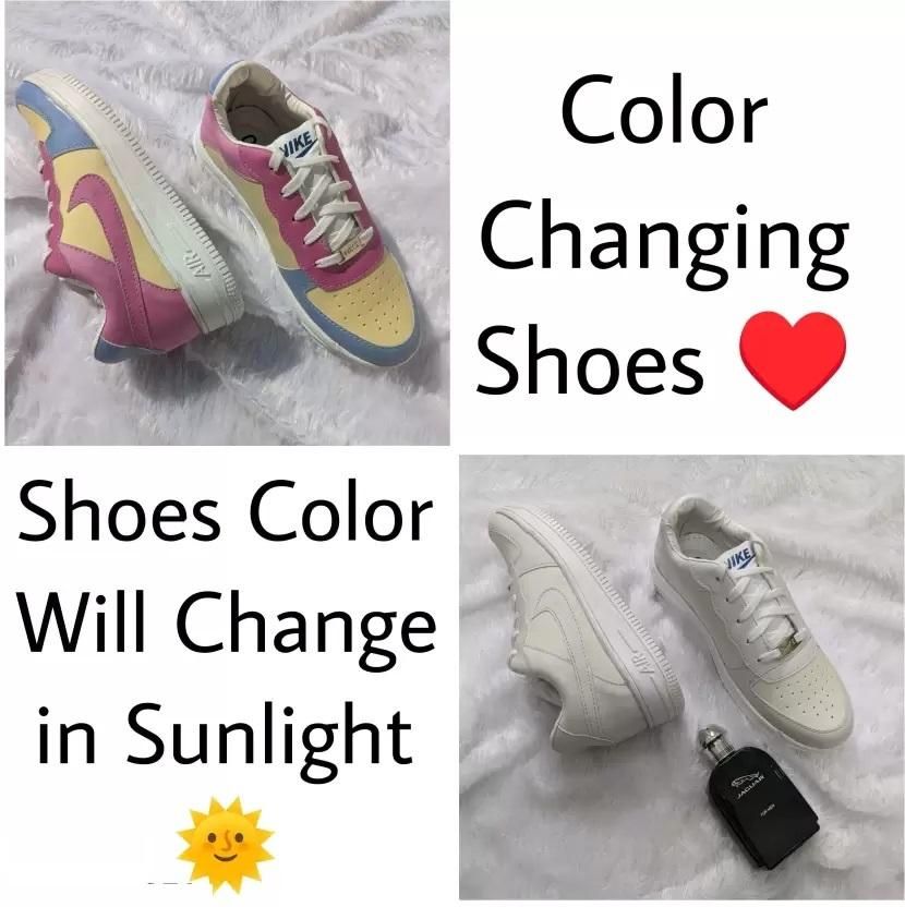 Color Changing Sneakers For Men  (Multicolor)