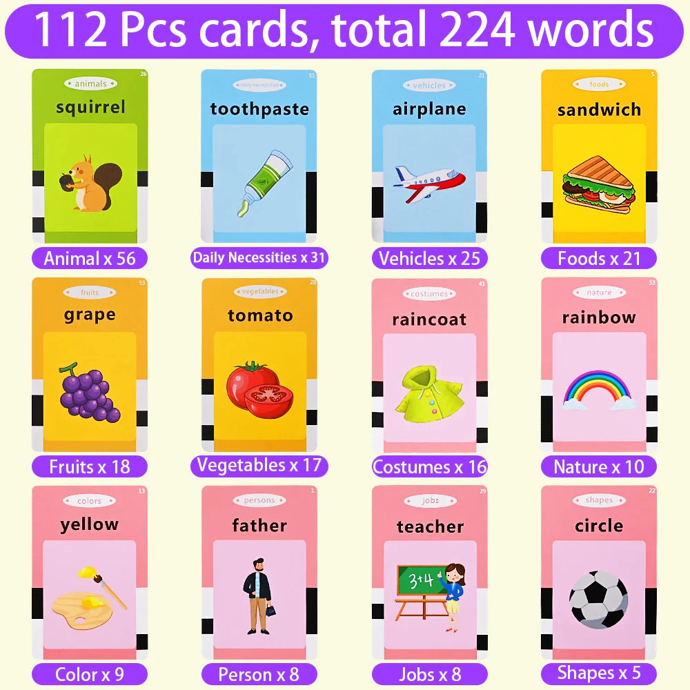 Talking Flash Cards Learning Toys for 2 To 6 Year Old Kids