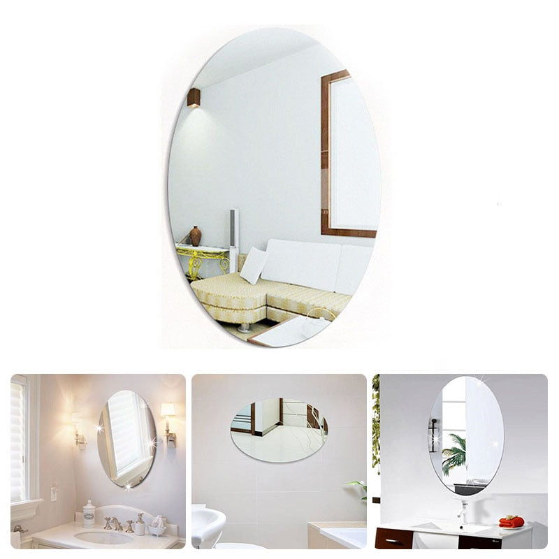 Acrylic Oval Mirror (35 x 50 cm)